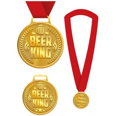 Fiestas Guirca Medaile narozeninová BEER KING – Sleviste.cz