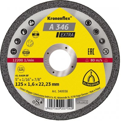 Řezný kotouč na ocel/nerez/hliník 125x1,2x22,23mm EDGE Special – Zbozi.Blesk.cz