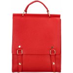 Módní dámský kožený batoh/ kabelka Citin červená – Zboží Mobilmania