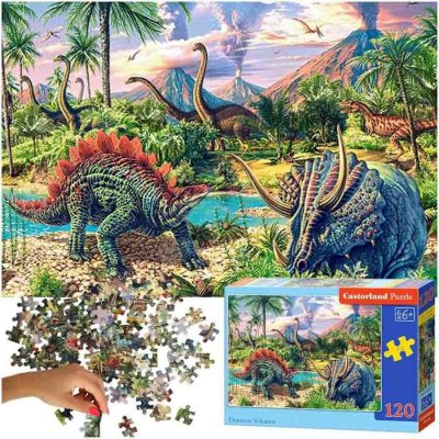 WOWO CASTORLAND Dinosauři na sopkách 120 dílků – Zboží Mobilmania