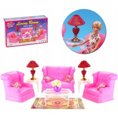 Barbie Glorie obývací sada pro panenky typu