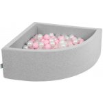 Divio Dětský suchý bazén šedý 90x30 cm 300 míčků – Zboží Dáma