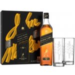 Johnnie Walker Black Whisky 40% 0,7 l (dárkové balení 2 sklenice) – Zbozi.Blesk.cz