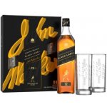 Johnnie Walker Black Whisky 40% 0,7 l (dárkové balení 2 sklenice) – Hledejceny.cz