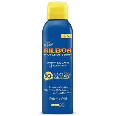 Bilboa voděodolný dětský sprej na opalování SPF50+ 150 ml – Zbozi.Blesk.cz