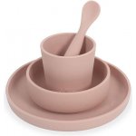 Jollein silikonový jídelní set Pale pink 4 ks – Zbozi.Blesk.cz