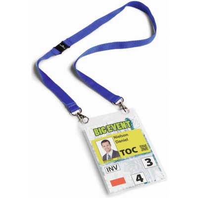 Jmenovka A6 s textilní šňůrkou 20 DUO, PP 10ks – Zboží Dáma