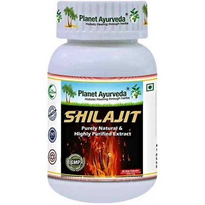 Planet Ayurveda Shilajit Mumio extrakt 6:1 500 mg 60 kapslí – Hledejceny.cz