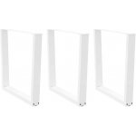 Omaxi 958342 Nohy k jídelnímu stolu ve tvaru V 3 ks bílé 90 x 72-73,3 cm ocel – Zboží Dáma