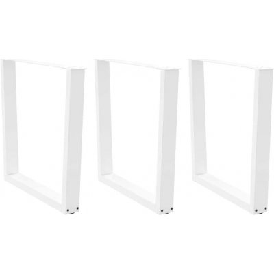 Omaxi 958342 Nohy k jídelnímu stolu ve tvaru V 3 ks bílé 90 x 72-73,3 cm ocel – Zboží Dáma