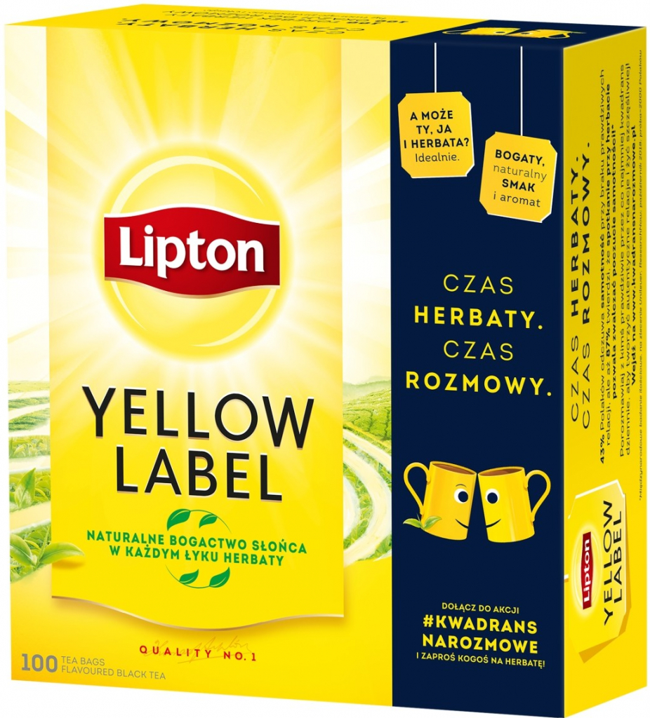 Lipton Yellow Label Čaj 100 sáčků od 129 Kč - Heureka.cz