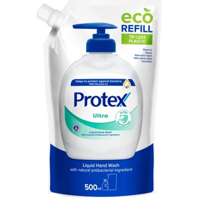 Protex Ultra tekuté mýdlo s přirozenou antibakteriální ochranou náhradní náplň 500 ml – Hledejceny.cz