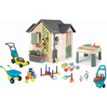Smoby Set domeček pro zahradníka a stůl s vodní hrou Garden House rozšiřitelný se sekačkou zahradním nářadím a sportovní hry – Sleviste.cz