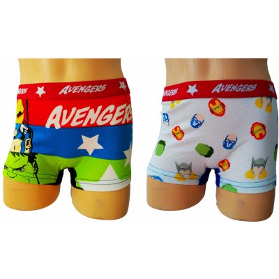 Sun city boxerky AVENGERS bavlna 2pack s barevnými pruhy – Zboží Mobilmania