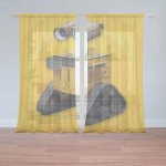 Sablio Záclony Wall-E robot Žlutý: 2ks 150x250cm – Hledejceny.cz