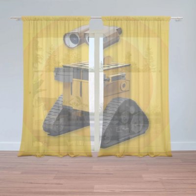 Sablio Záclony Wall-E robot Žlutý: 2ks 150x250cm – Hledejceny.cz