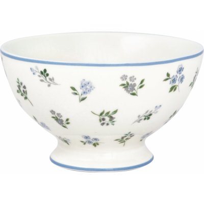Green Gate Kameninová polévková miska porcelán Christina modrá bílá 400 ml