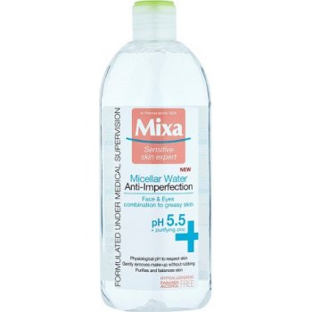 Mixa Anti-Imperfection micelární pleťová voda pro zmatnění pleti 400 ml