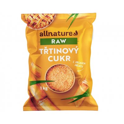 Allnature Třtinový cukr RAW nerafinovaný 1000 g – Hledejceny.cz
