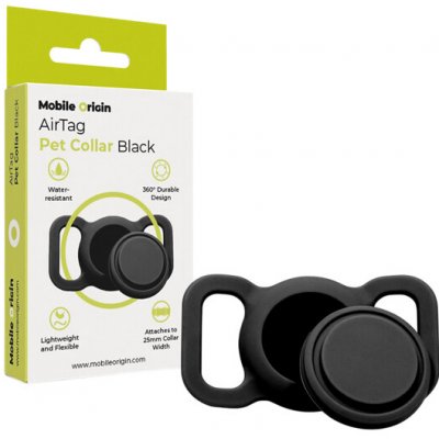 Mobile Origin AirTag Pet Collar černý MO-APC-BLK – Zboží Živě
