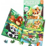 Mamido Magnetické puzzle 4v1 zvířátka MT1571 – Zboží Mobilmania
