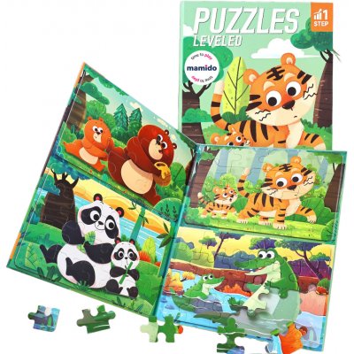Mamido Magnetické puzzle 4v1 zvířátka MT1571 – Zboží Mobilmania