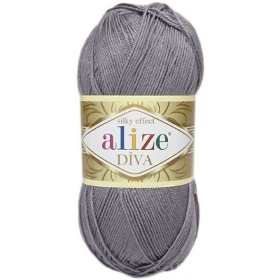 Alize Diva 348 šedohnědá – Hledejceny.cz