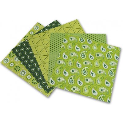 Folia 465/1010 Origami papír Basics 80 g/m2 10 x 10 cm 50 archů zelený