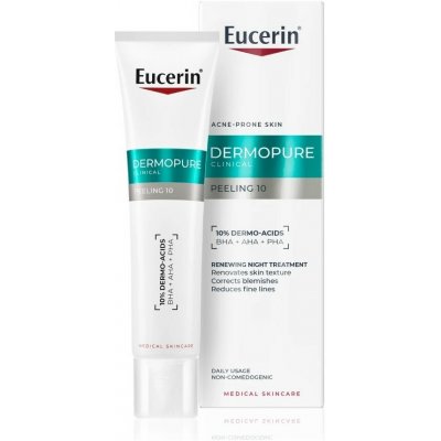 Eucerin Dermo Pure Clinical Peeling 10 noční peelingový krém 40 ml – Hledejceny.cz