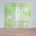 Sablio Záclony Zelená abstrakce 2: 2ks 150x250cm – Hledejceny.cz