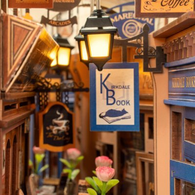 RoboTime 3D skládačka Zarážka na knihy Setkání v pasáži s knihami – Zboží Dáma