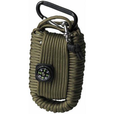 Mil-Tec Sada pro přežití Survival paracord zelená – Zboží Dáma