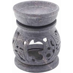 Ancient Wisdom aroma lampa kámen šedá 8 cm