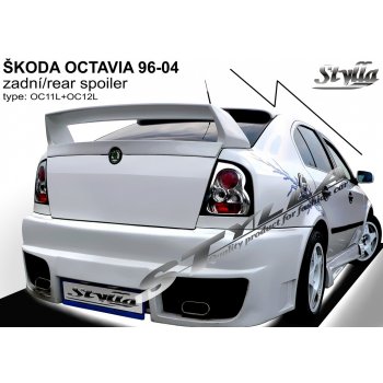 Škoda Octavia I hatchback 96 - 04 kompletní WRC křídlo se stabilizační lištou Stylla spoiler zadních dveří