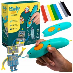 Wiky kreativita 3D pero 3Doodler Start+ a 72 náplní + 10 šablon