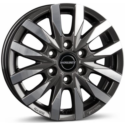 BORBET cw6 6,5x17 6x139,7 ET48 polished anthracite | Zboží Auto
