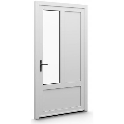 Aluplast vchodové dveře jednokřídlé bílá/bílá 80 x 180 cm rozložení výplně 14 – Hledejceny.cz