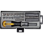 Šroubovák ráčnový s bity + nástavce - sada 36ks VOREL – Sleviste.cz