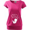 Těhotenské a kojící tričko Bezvatriko tričko pro těhotné Kopat maminku je zábava Purpurová