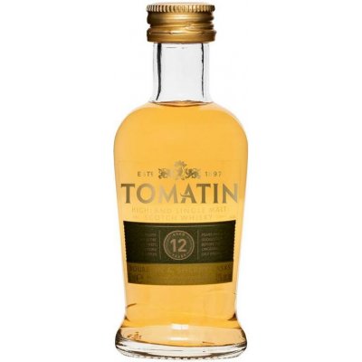 Tomatin Whisky 12y 43% 0,05 l (holá láhev) – Hledejceny.cz