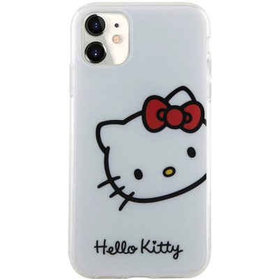 AppleMix HELLO KITTY Apple iPhone 11 - hlava Hello Kitty - plastový / gumový - bílé