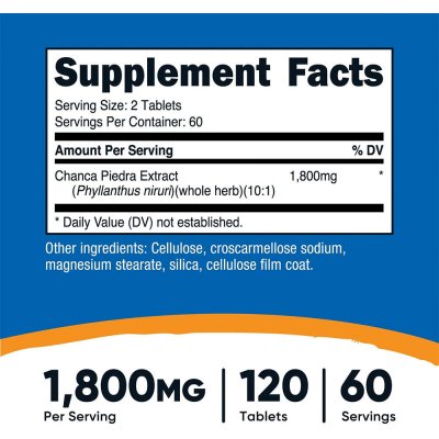 Nutricost Chanca Piedra 120 tablet – Hledejceny.cz