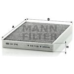 Filtr, vzduch v interiéru MANN-FILTER CUK 2742 – Hledejceny.cz