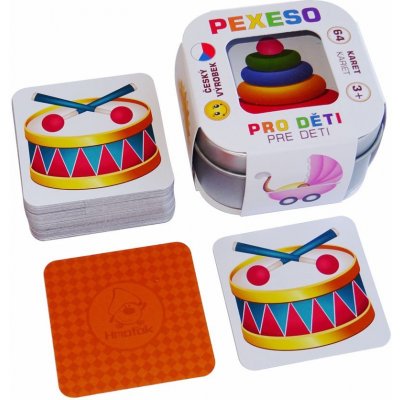 Pexeso Pro děti 64 karet v plechové krabičce – Zboží Mobilmania