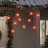 Vánoční osvětlení Prolenta Maison Exclusive Svítící vánoční hvězdy s LED 10 ks červené 10 cm