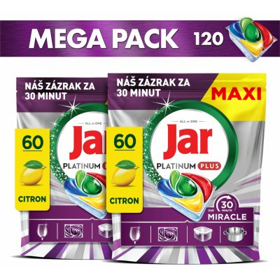 Jar Platinum Plus 30 Minute Miracle kasple do myčky 2 x 60 ks – Zboží Dáma