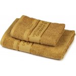 4Home Sada Bamboo Premium osuška a ručník svetlo hnedá 50 x 100 cm 70 x 140 cm