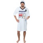 Přicházím s nabídkou noční košile krátký rukáv s čepičkou bílá – Zboží Dáma