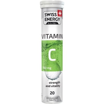 Swiss Energy VITAMÍN C 550 mg - pro sílu a vitalitu 20 šumivých tablet