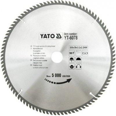 YATO kotouč na dřevo 300x30 mm 96z YT-6078 – Zboží Mobilmania